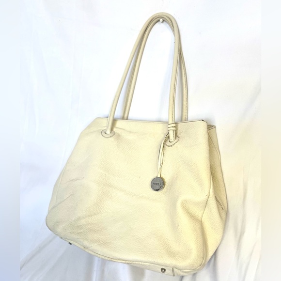 Furla Handbags - White Furla leather shoulder bag